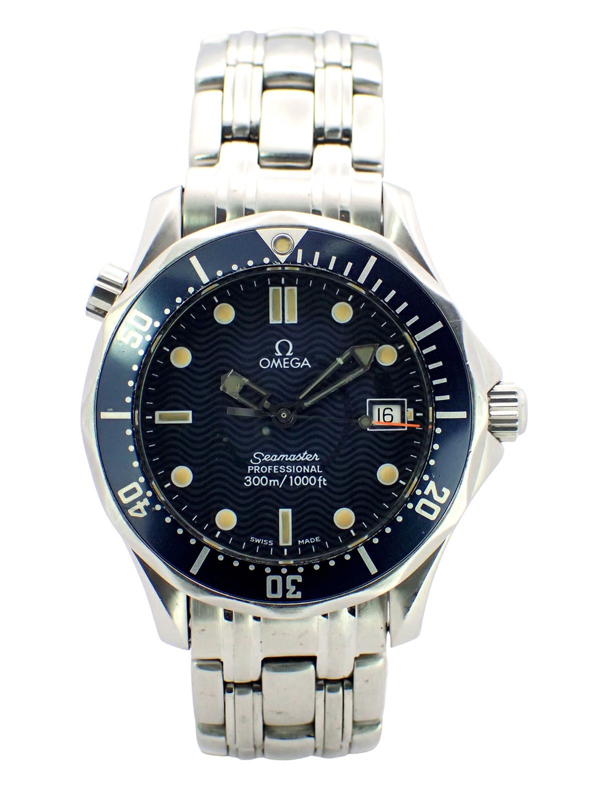OMEGA Seamaster Professional 300m Mid Size 36mm Quartz Date Watch 2561.80 w/Box
