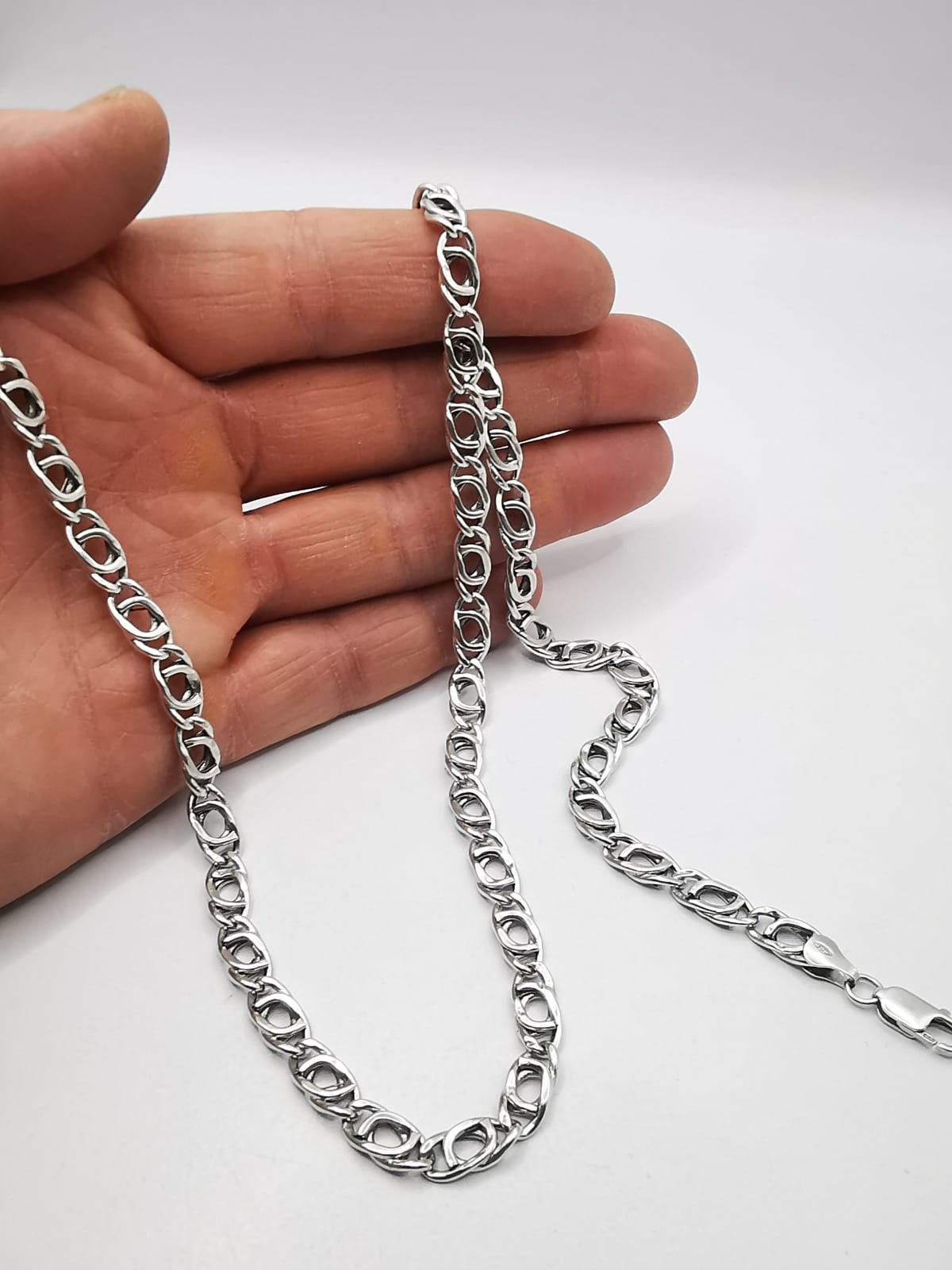 Vintage Sterling Silver Chain 925 Sterling Silver Signed  17.84g