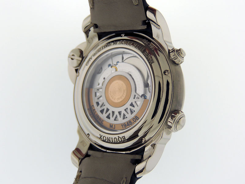 Michel Jordi Single Equinox Dual Time Silver Eye in 18k White Gold $32,800 LNIB