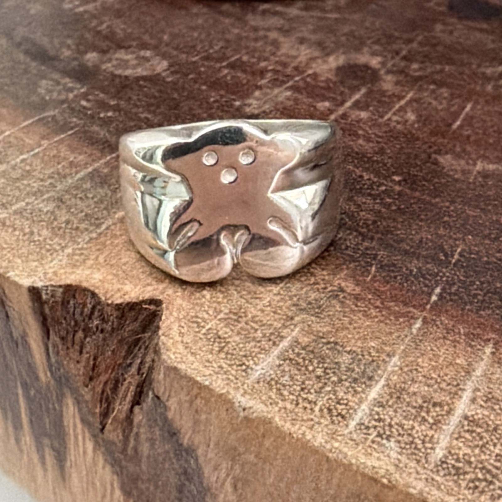 Tous Silver Ring Sz 7.75 RARE