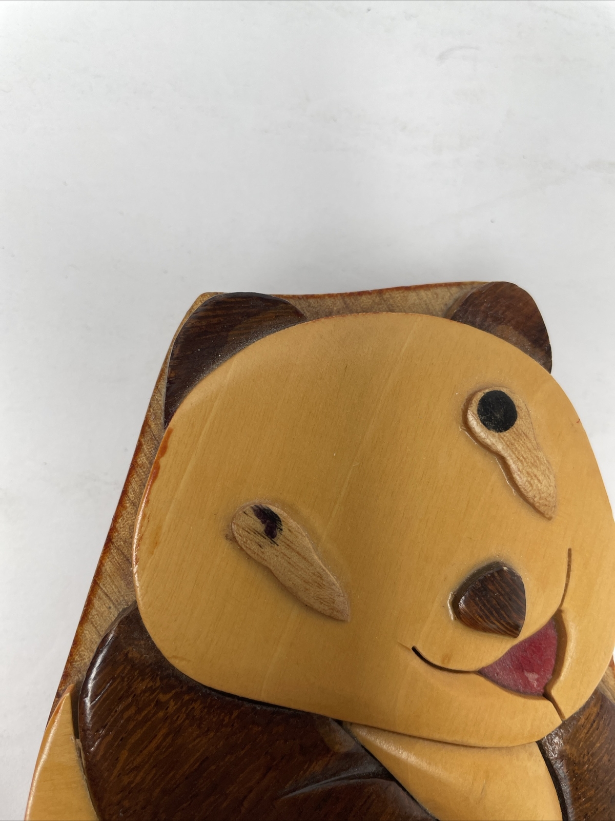 Handcrafted Wooden Animal Shape Secret Jewelry Puzzle Box – Panda A5