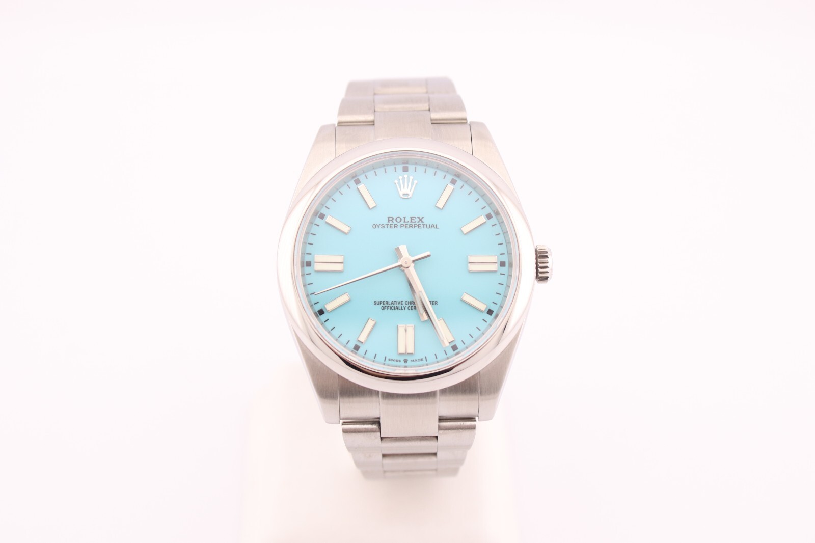 Rolex 124300 Oyster Perpetual 41mm Custom Turquoise Dial