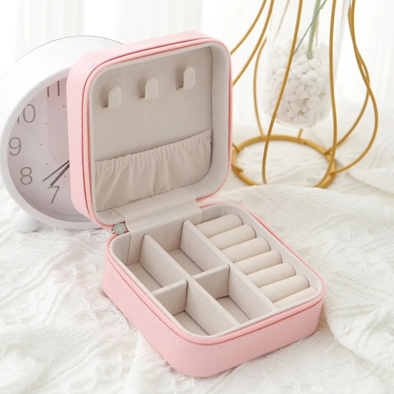 Jewelry Storage Box Ladies Travel Box Classic Black Pure White Fashion Pink