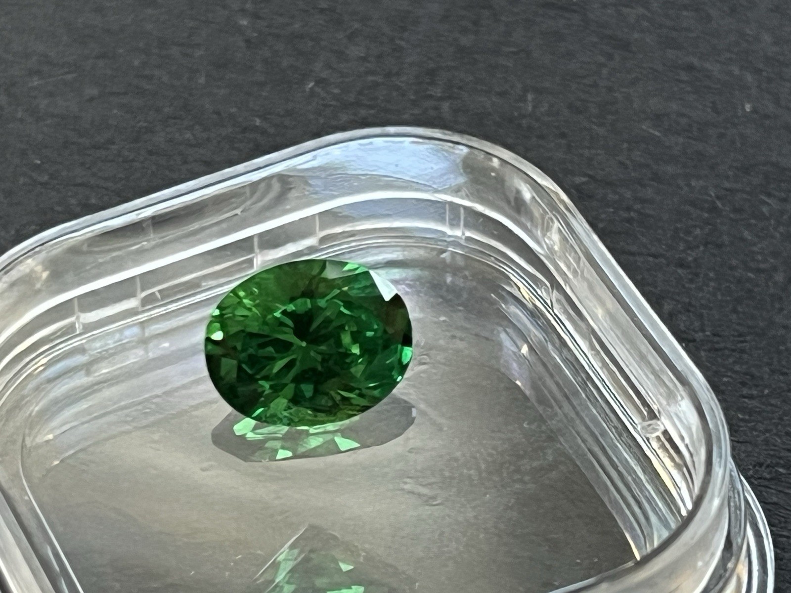 Green YAG (Yttrium Aluminum Garnet) Loose Gemstone – 3.80 Carat Oval Cut