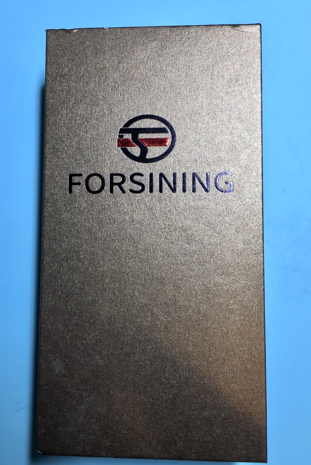FORSINING 42MM AUTOMATIC BLACK MATTE DIAL TACHYMETRE BEZEL QUICK RELEASE BAND!