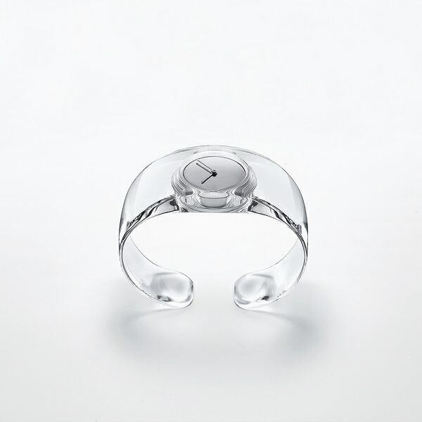 Issey Miyake O SILAW001 Tokujin Yoshioka Design Clear Bangle Watch Quartz
