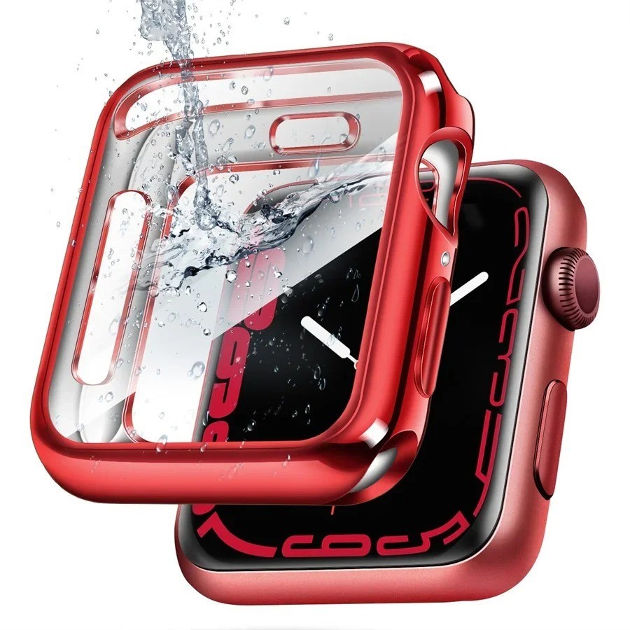 Case For Apple watch Series 7/8/9 45mm 41mm 44mm 40mm 42mm 38mm All-around TPU C