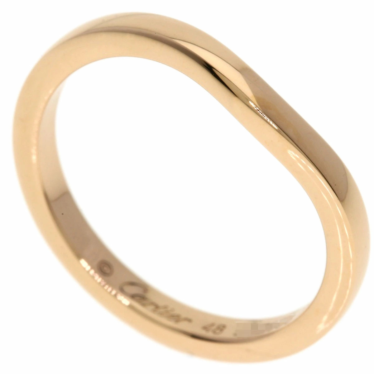Cartier Ballerina Curve 18KPG Au750 Pink Gold EU48 / US4.5 Women’s 2.2mm / 2.3g