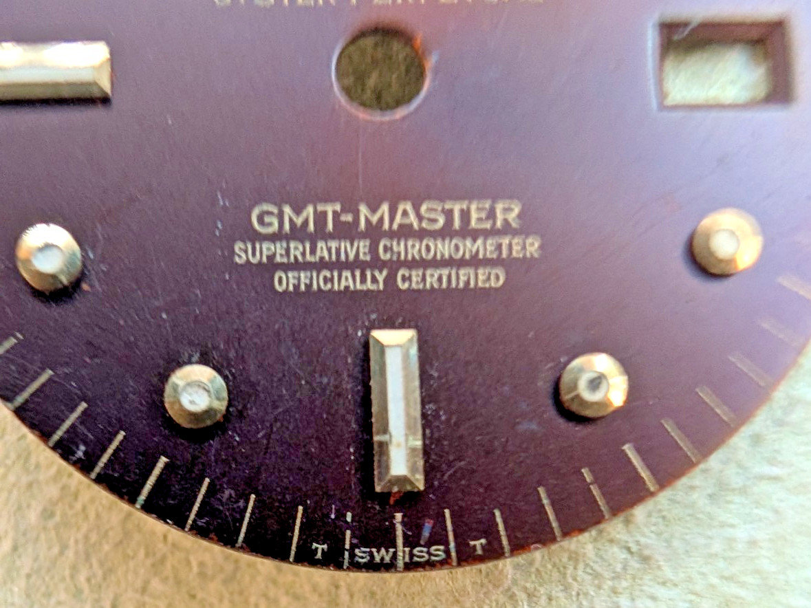 VINTAGE ROLEX “ROOT BEER” NON QUICKSET NIPPLE DIAL.