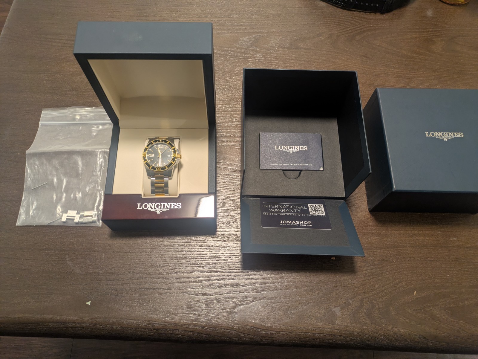 Longines HydroConquest Automatic Two-Tone Black Dial 41mm 300m L3.742.3.56.7