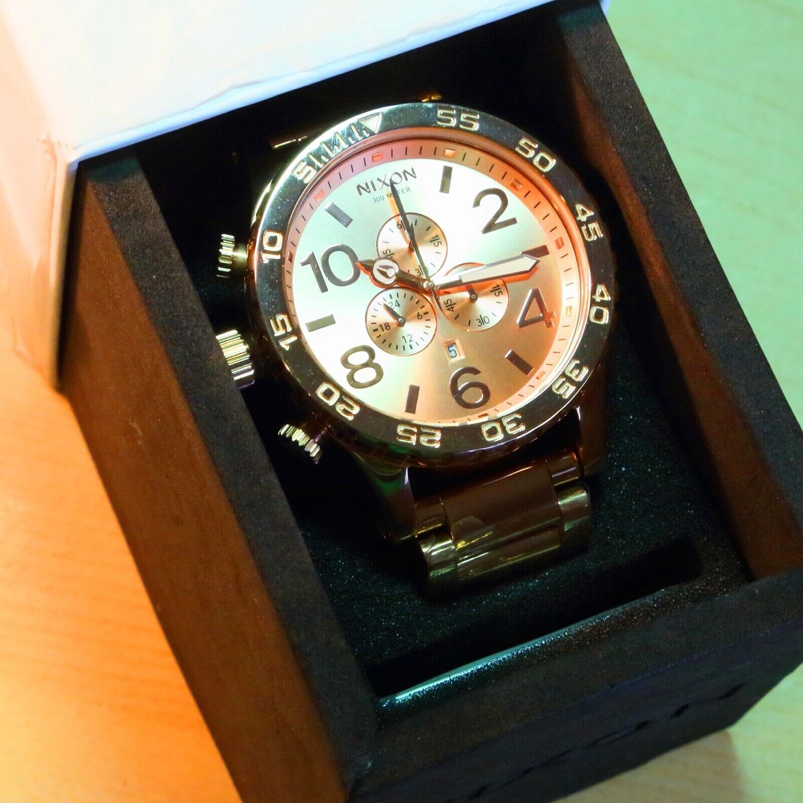 NEW Nixon 51-30 Chrono ROSE GOLD Tone Watch MENS WOMENS GIFT A083-897 FAST SHIP!