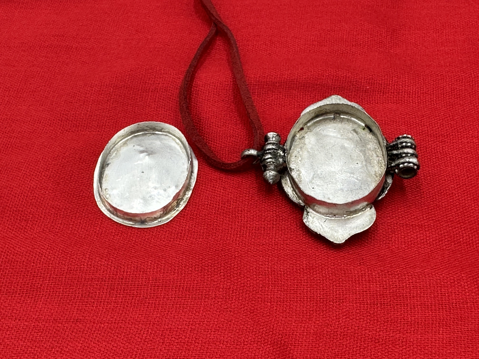 Handmade Tibetan Amulet/Gau box Pill holder pendant No Cord