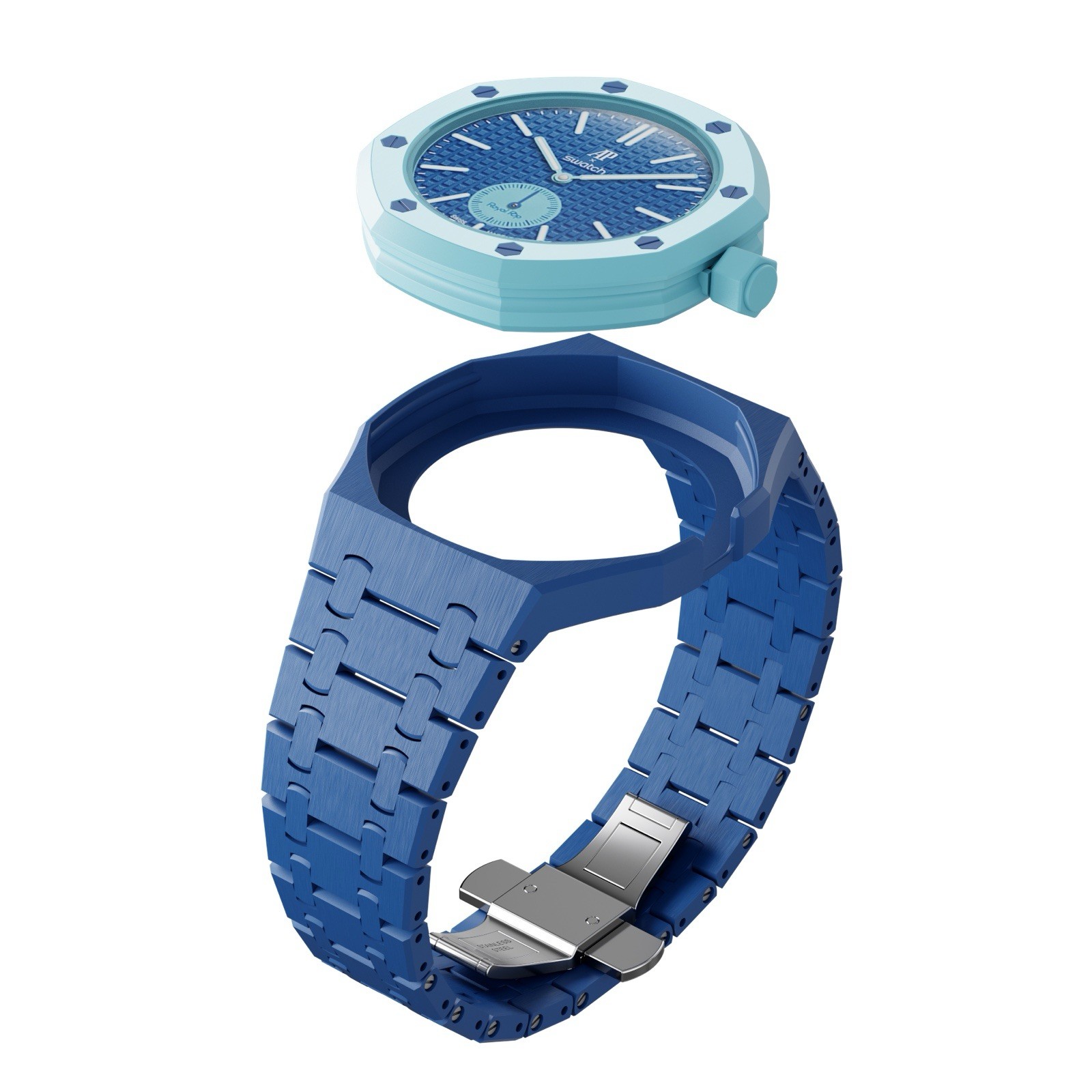 New Bracelet for AP Royal Pop X Swatch Blue Bioceramic 24h Shop
