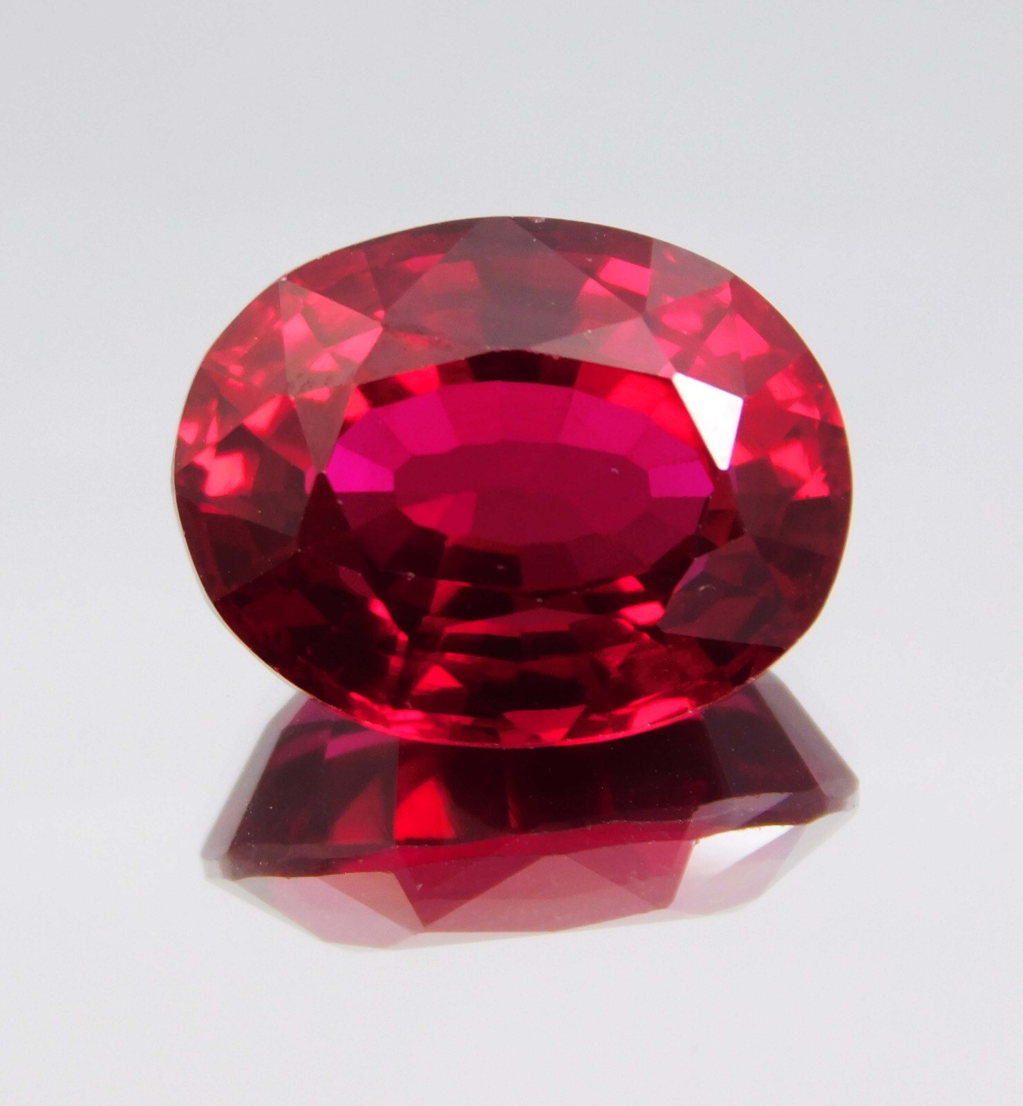 Natural 14.30 Ct Mozambique Red Ruby Certified Oval Cut Loose Gemstone