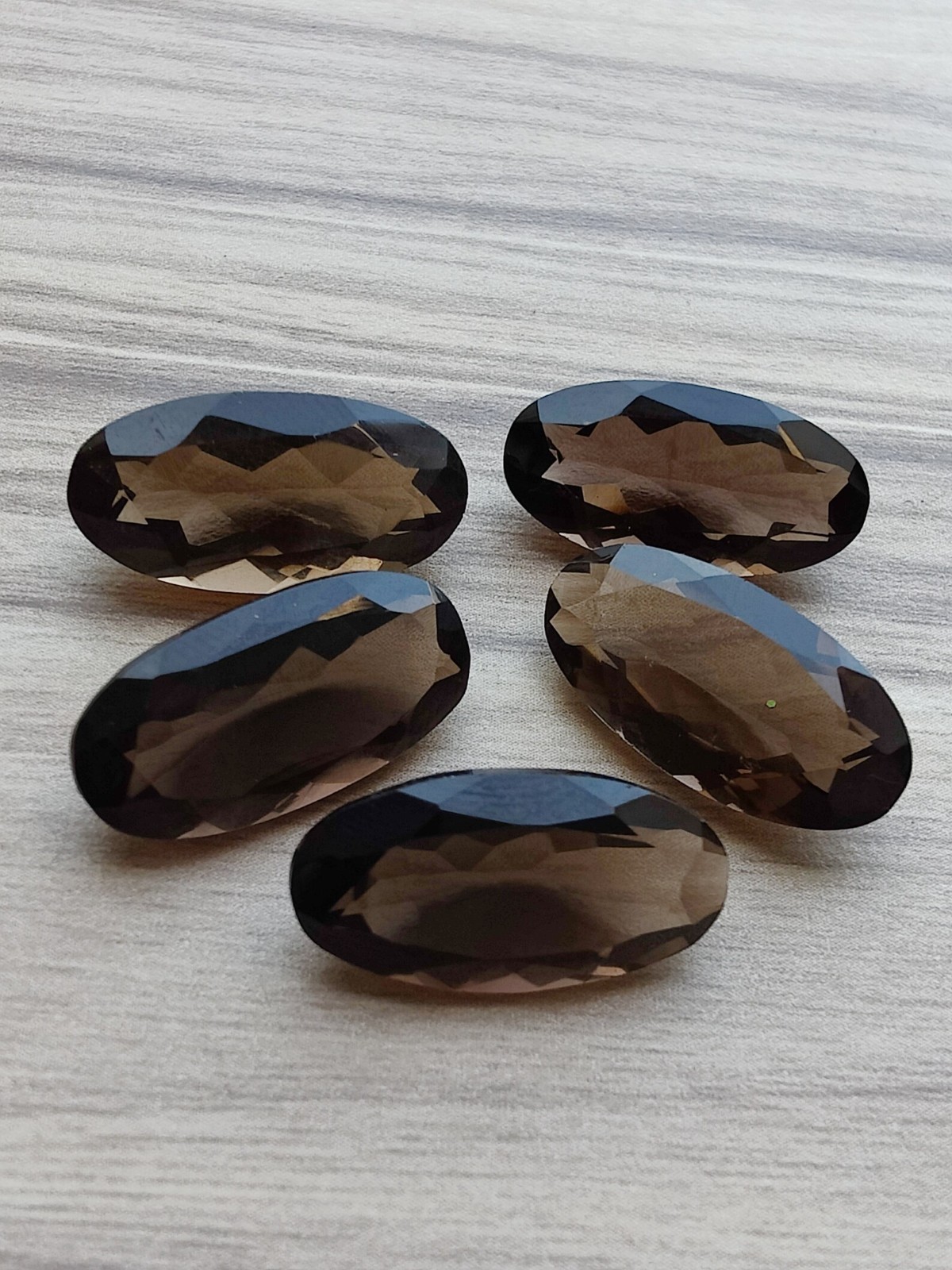 Natural Smoky Quartz Long Oval Faceted Cut 6x12mm to 12x24mm Loose Gemstone