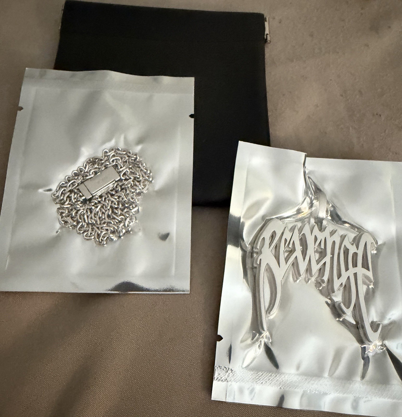 Revenge 9.25 Sterling Silver Arch Logo Pendant Chain Unopened Never Worn