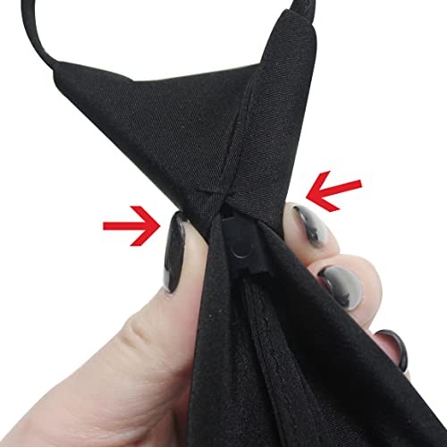 Men and Woman Tie black Auto Automatic necktie 3 sizes S:44cm/17.3in~45cm/17.7in