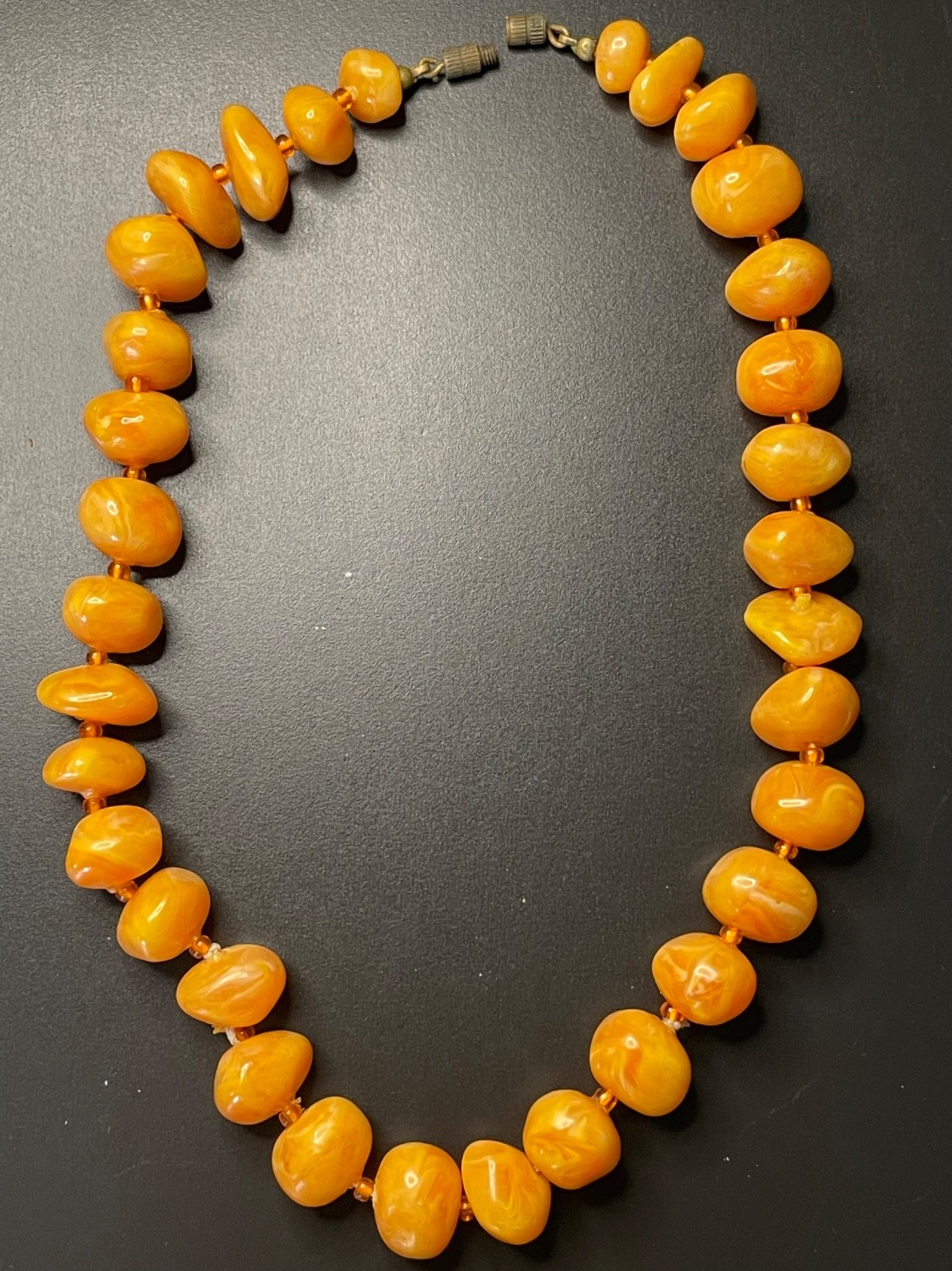 Egg Yolk Amber Necklace