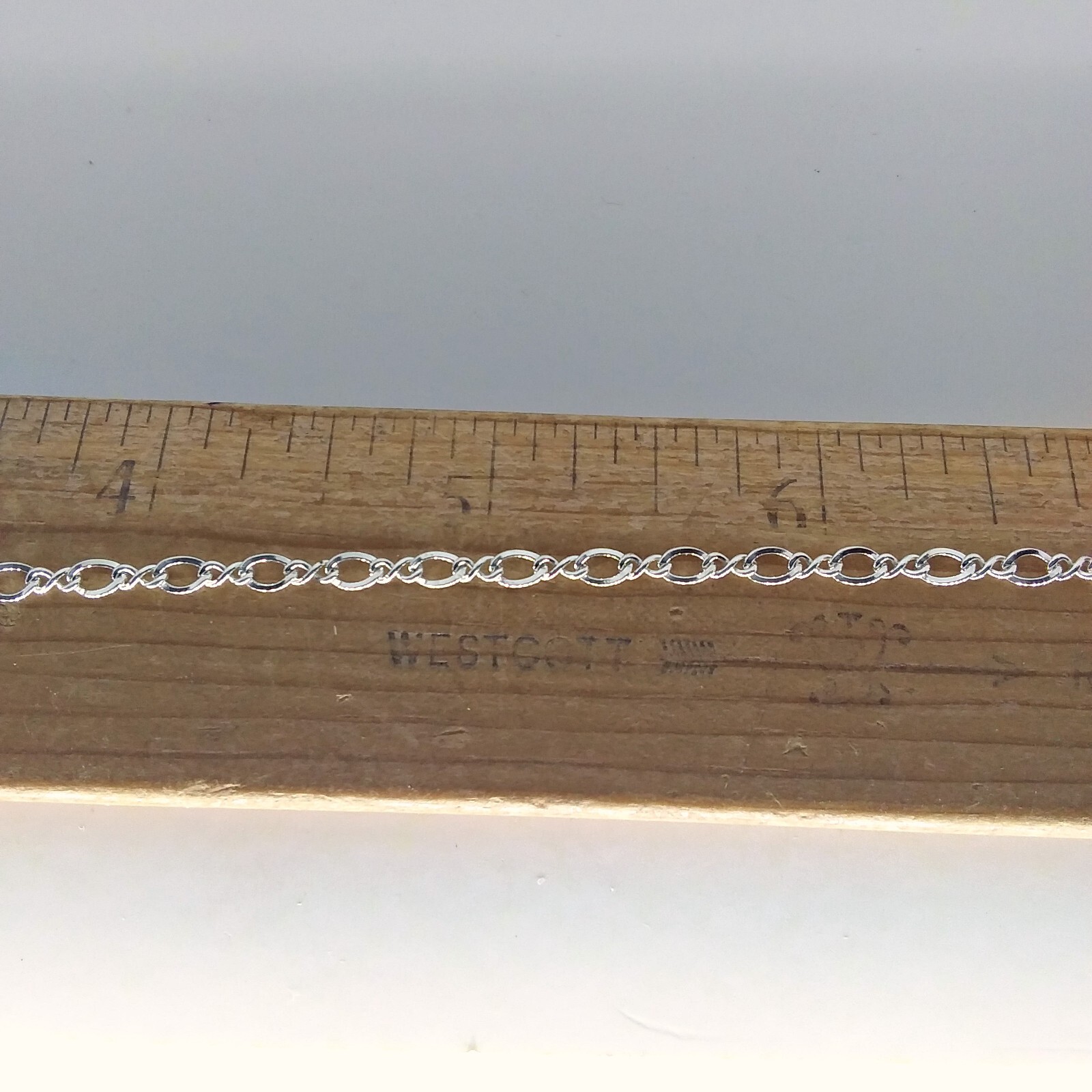 sterling silver, 6 to 40 inches, figure 8 chain, necklace, anklet,bracelet,#1996