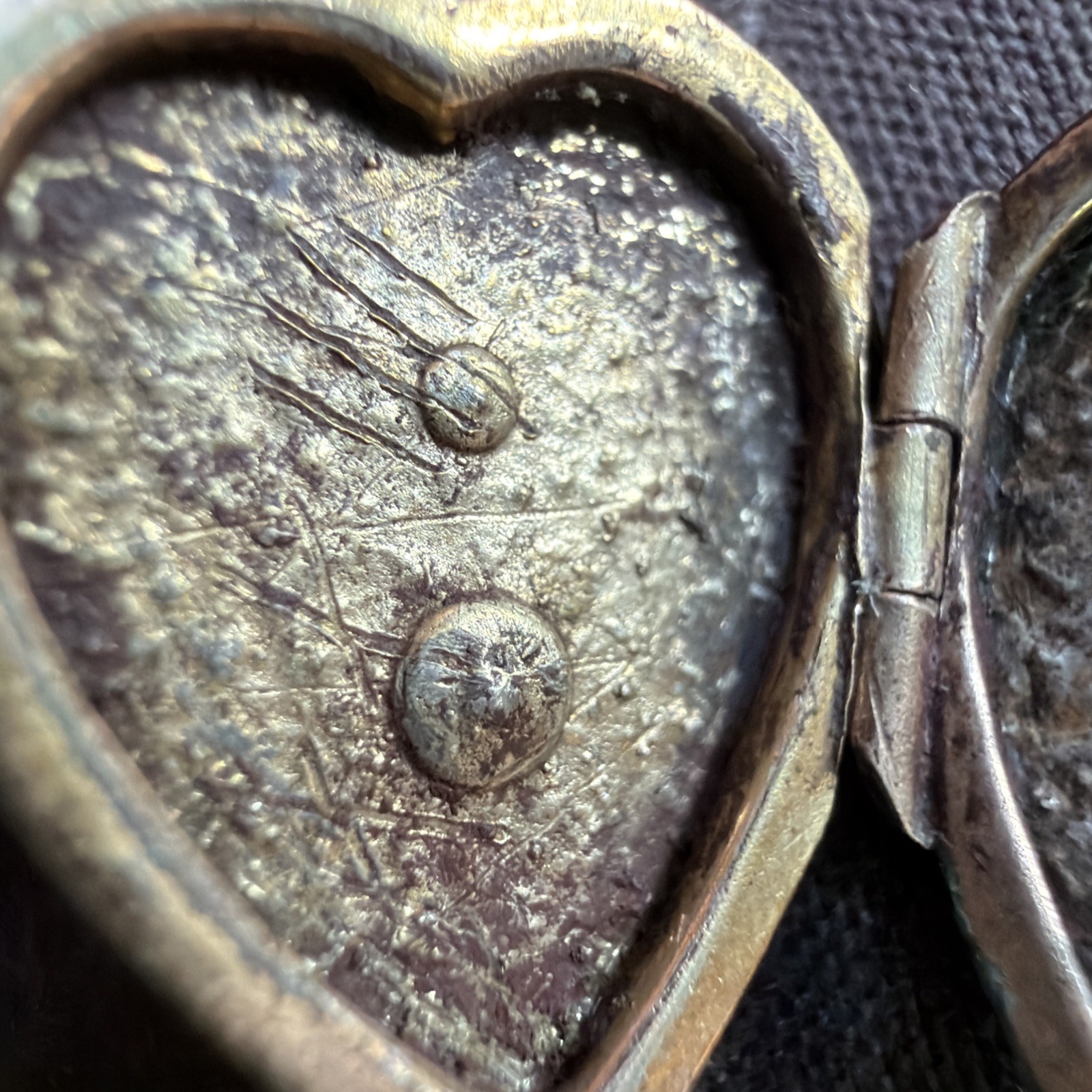 Victorian 2g Rose Gold Fill Heart Locket Seed Pearl Etched Motif Pendant Charm