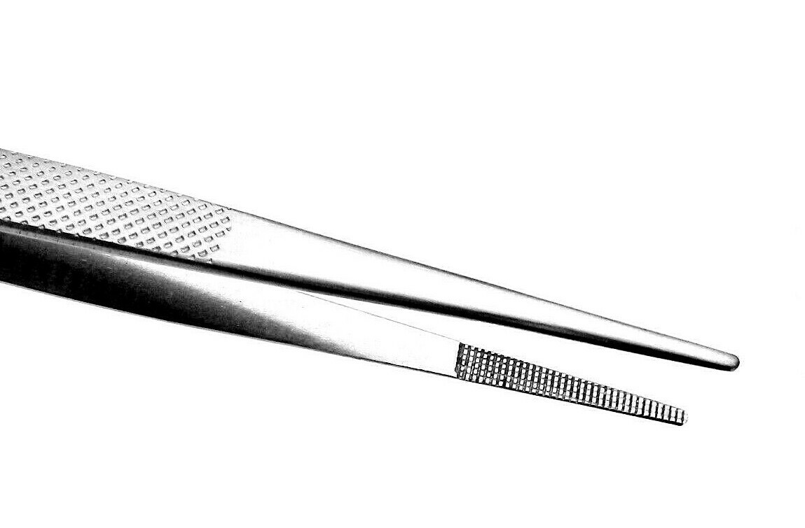 Diamond Tweezers Medium Point Tips Hold Colored Gemstone Beads Parts 6-1/2″