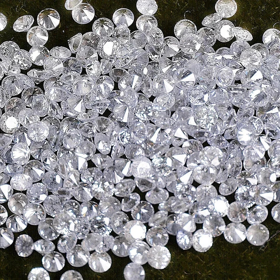 10 Pcs Natural White Diamond Round Cut VVS1 D Grade 6 MM Certified Loose Gems