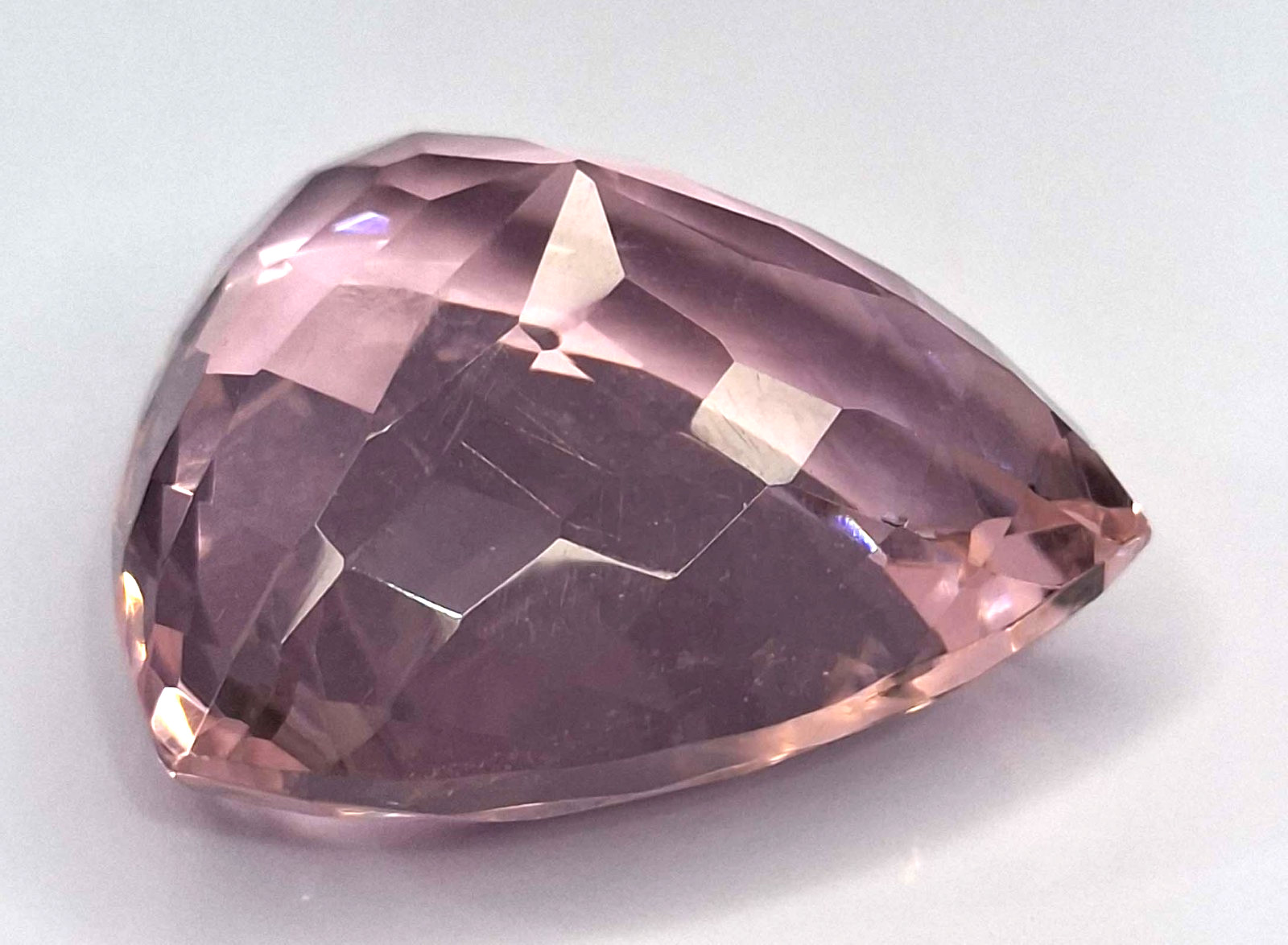 Light Pink Topaz Trillion Cut Natural 101-103 Ct Certified Loose Gemstone SP614