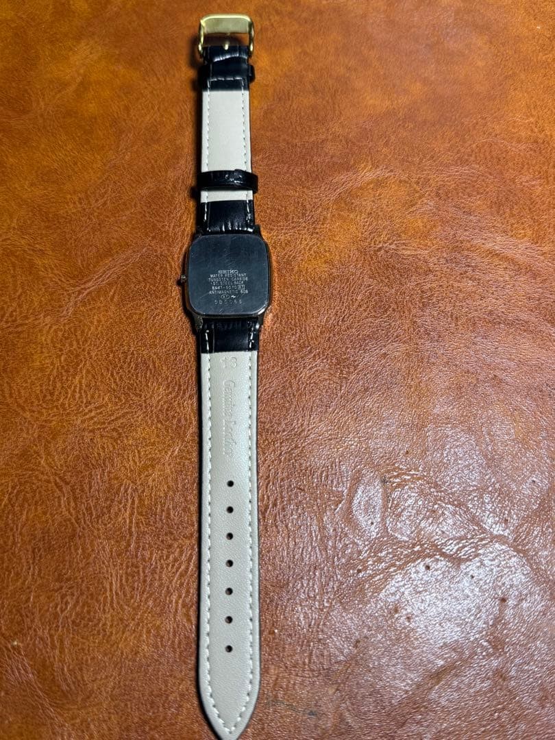 Seiko Dolce 8N41-5070 Rectangular Tungsten Quartz Watch 1990