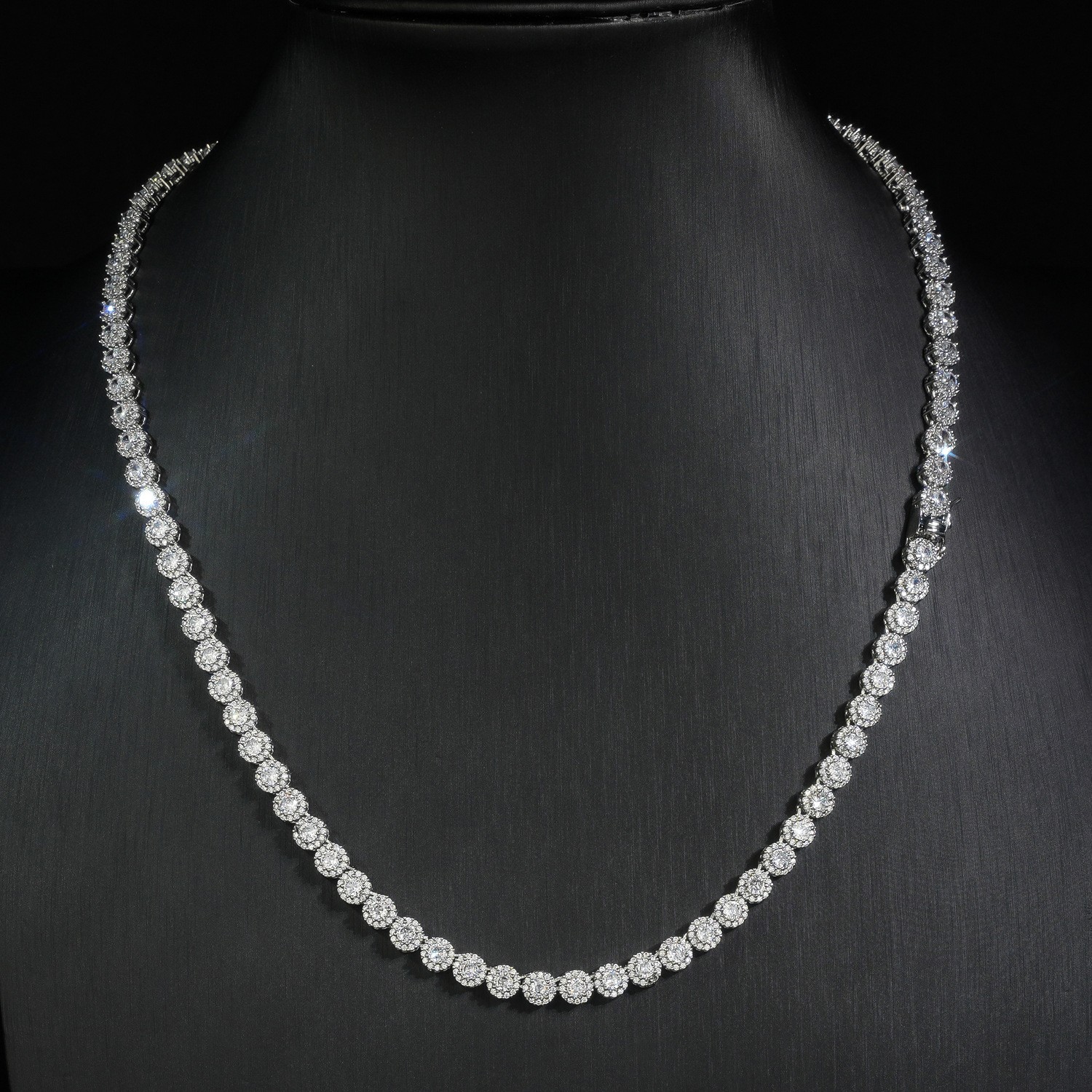 Unisex 5MM Tennis Bracelet Necklace Round HIP HOP CZ 16-20” chain Jewelry
