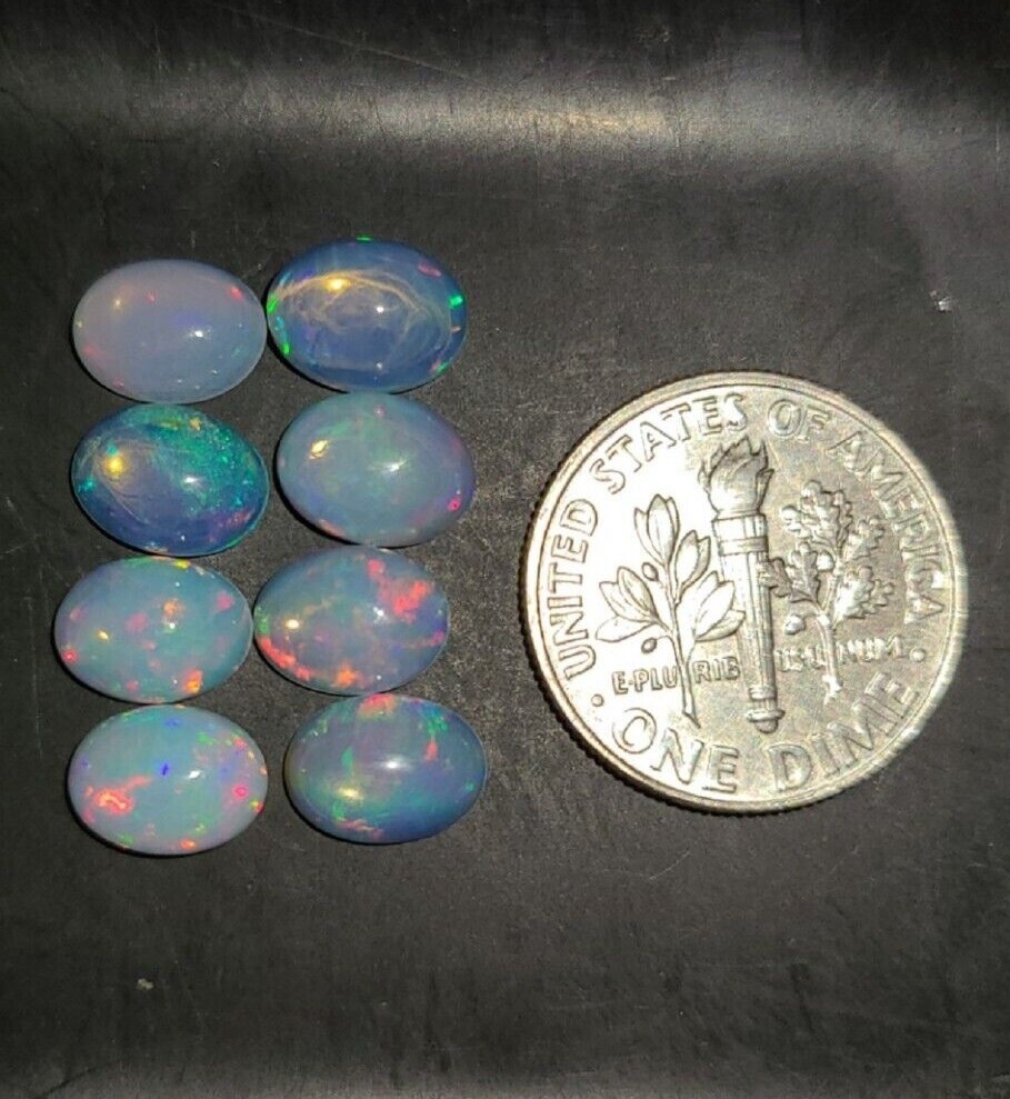 Ethiopian Opal 6x4mm, 7x5mm, 8x6mm & 9x7mm Cabochon Oval Loose Gemstone(s)