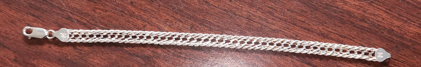 Milor 925 Sterling Silver Bracelet Italy 7 grams 7 1/2 Inches