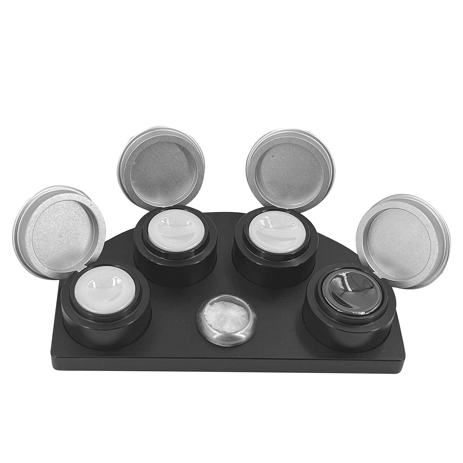 4-Cup Alloy Watch Oiler Holder Stand Bracket Professional Watchmaker Repair Tool