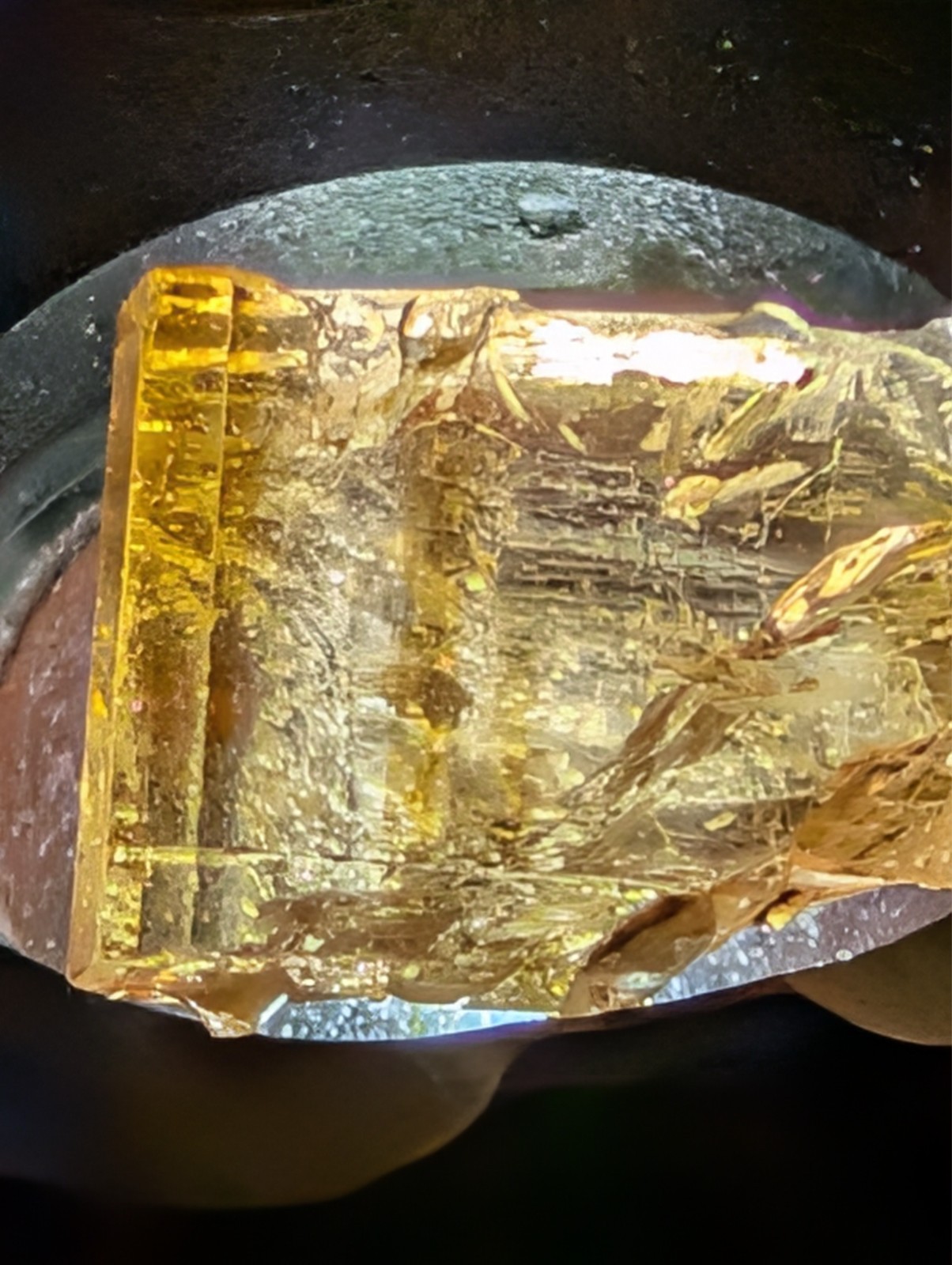 USA seller 26.73 Eye clean Imperial Topaz facet rough gemstone specimen