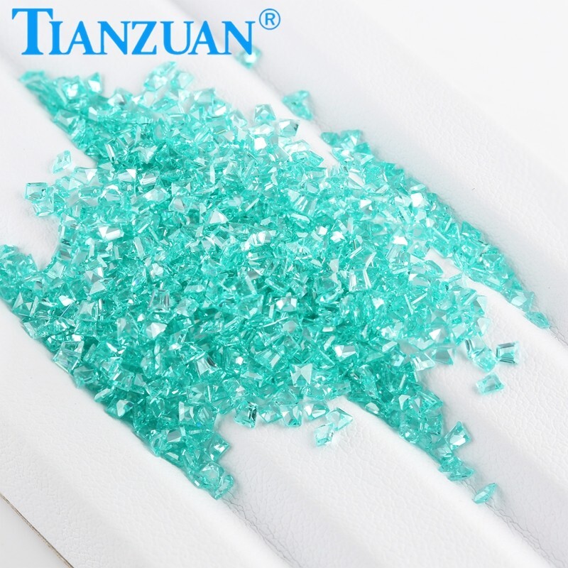 Small Size Trapezoid Shape YAG Paraiba Color Yttrium Aluminum Garnet Loose gems