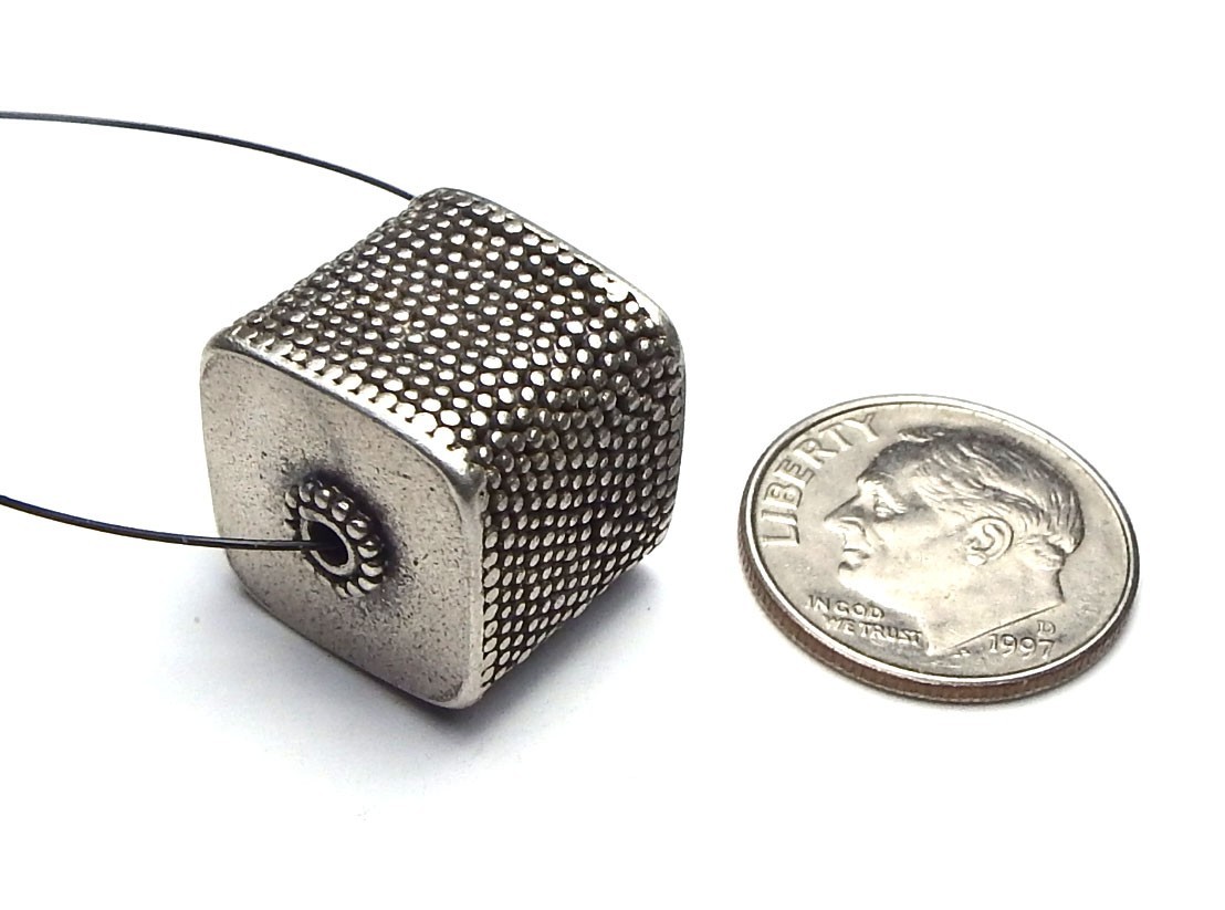 Bali STERLING SILVER Focal Bead Handmade BIG Indonesia – CHOOSE STYLE