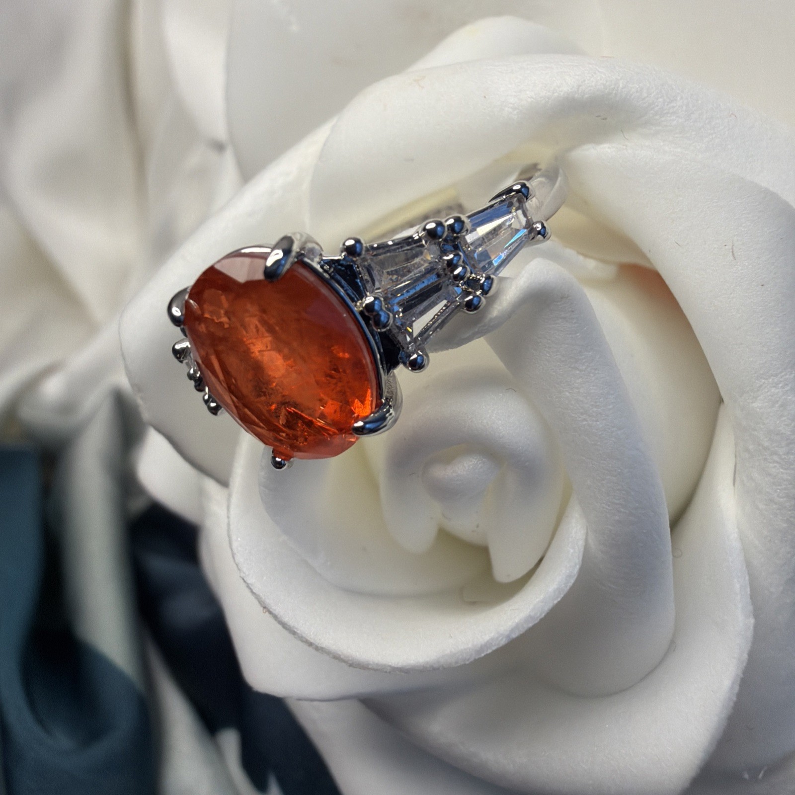 BP Size 10 Ring LC Carnelian Fused With Genuine Quartz RBP3668