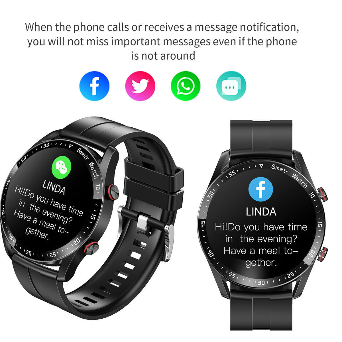 Smart Watch For Men Women Waterproof Smartwatch Bluetooth For iPhone Samsung