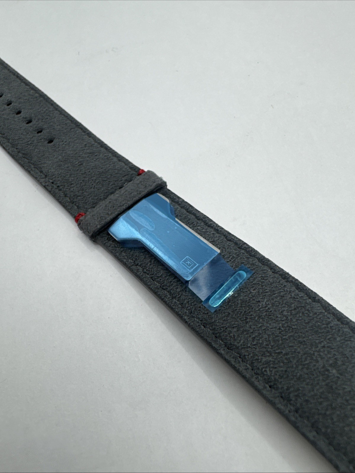 Klokers Quartz I/ KLINK-04-LC11 Mouse Gray Alcantara Straight Watch Strap