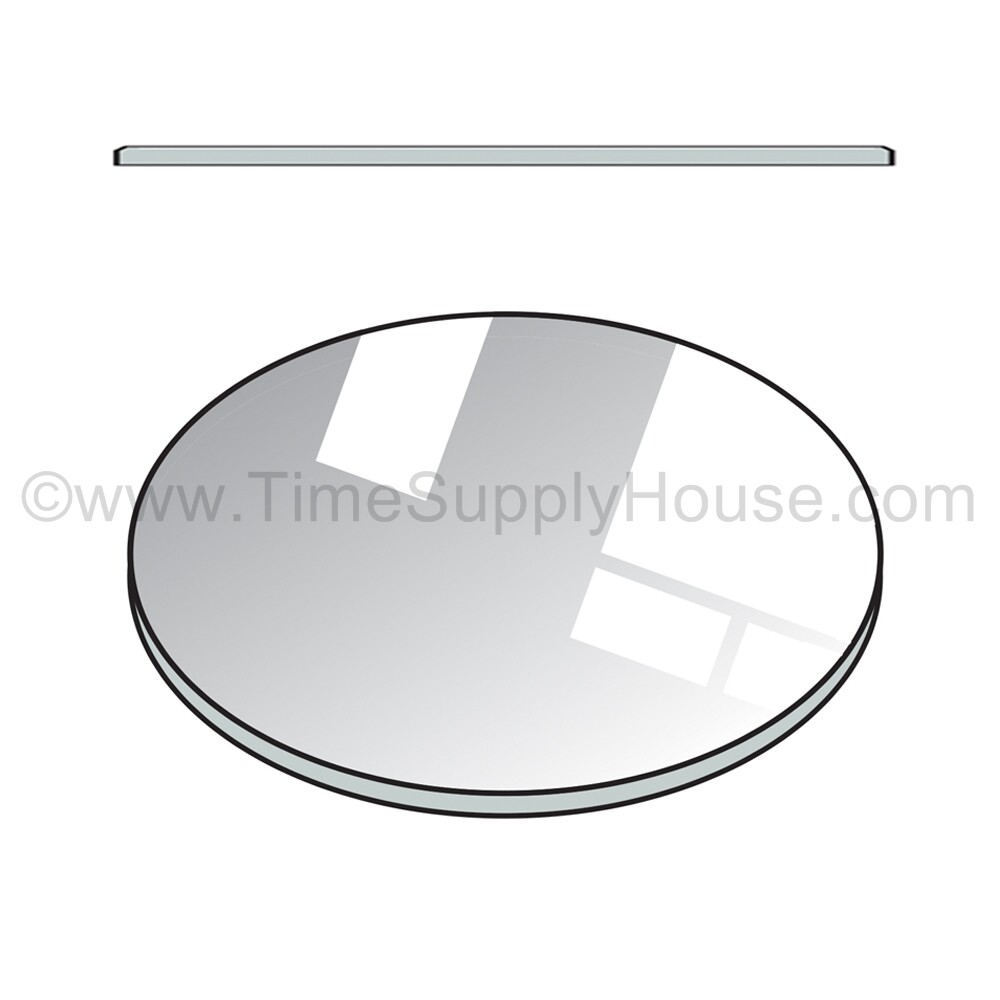 ROUND 2.5MM THICK FLAT WATCH MINERAL GLASS CRYSTAL REPLACEMENT SIZE 16MM-50MM