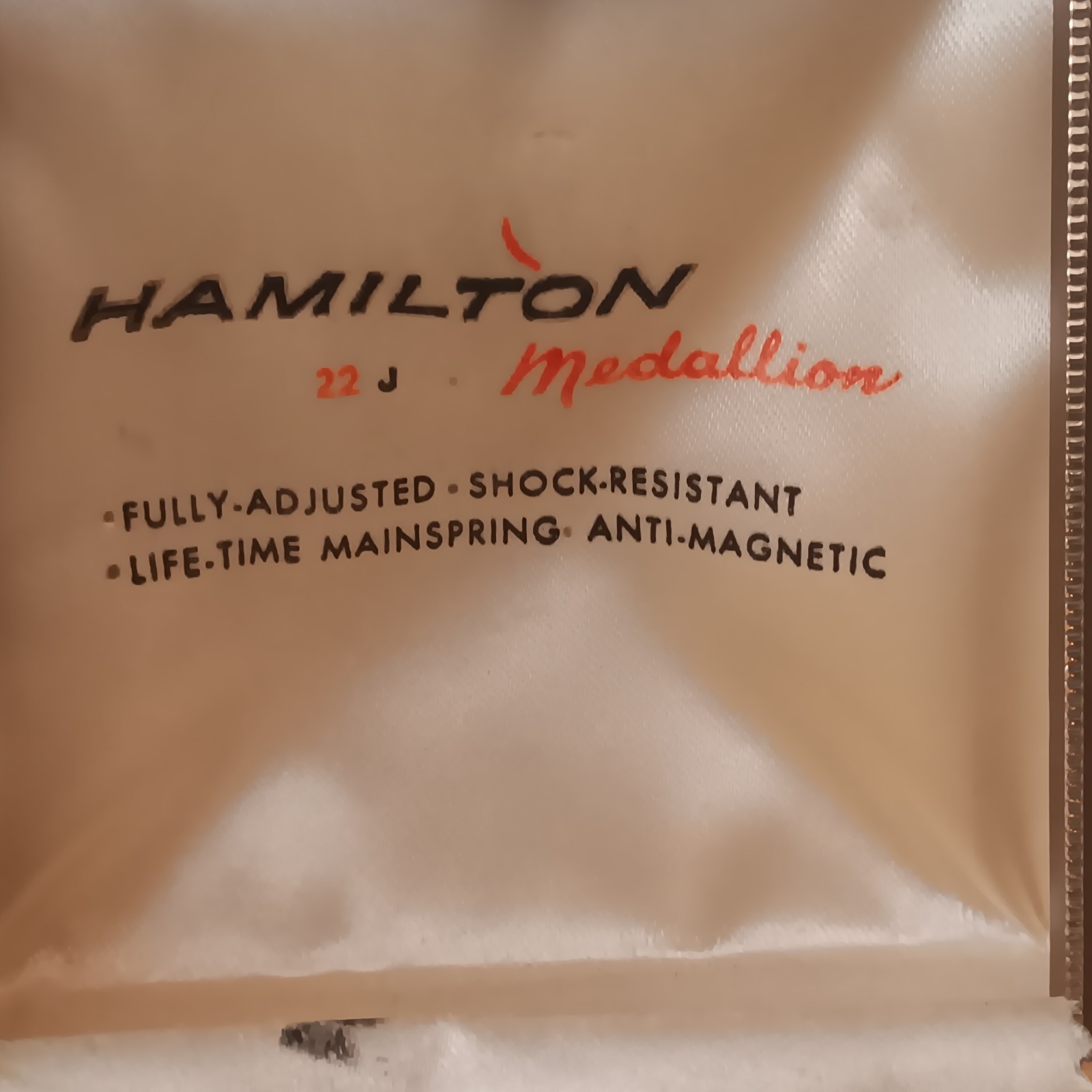 Ladies Hamilton 22J Medallion 10K G.F. Wristwatch W/Domed Crystal (Working)