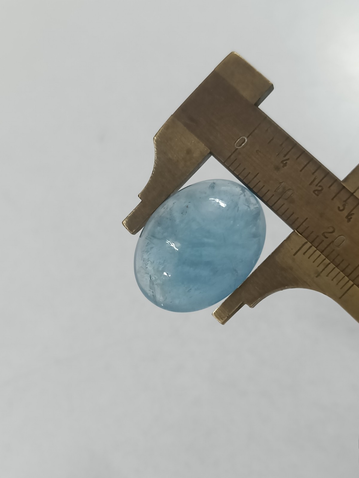 Aquamarine Dark Blue Color Oval Cab 17.5 x 22.5 x 9 MM 24 Ct Natural Gemstone