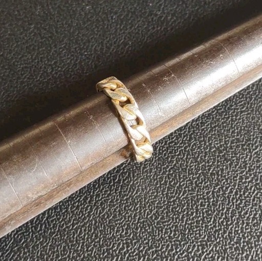 3.2 Grams Sz 7 Handmade Sterling Silver True Cuban Link 925 Ring
