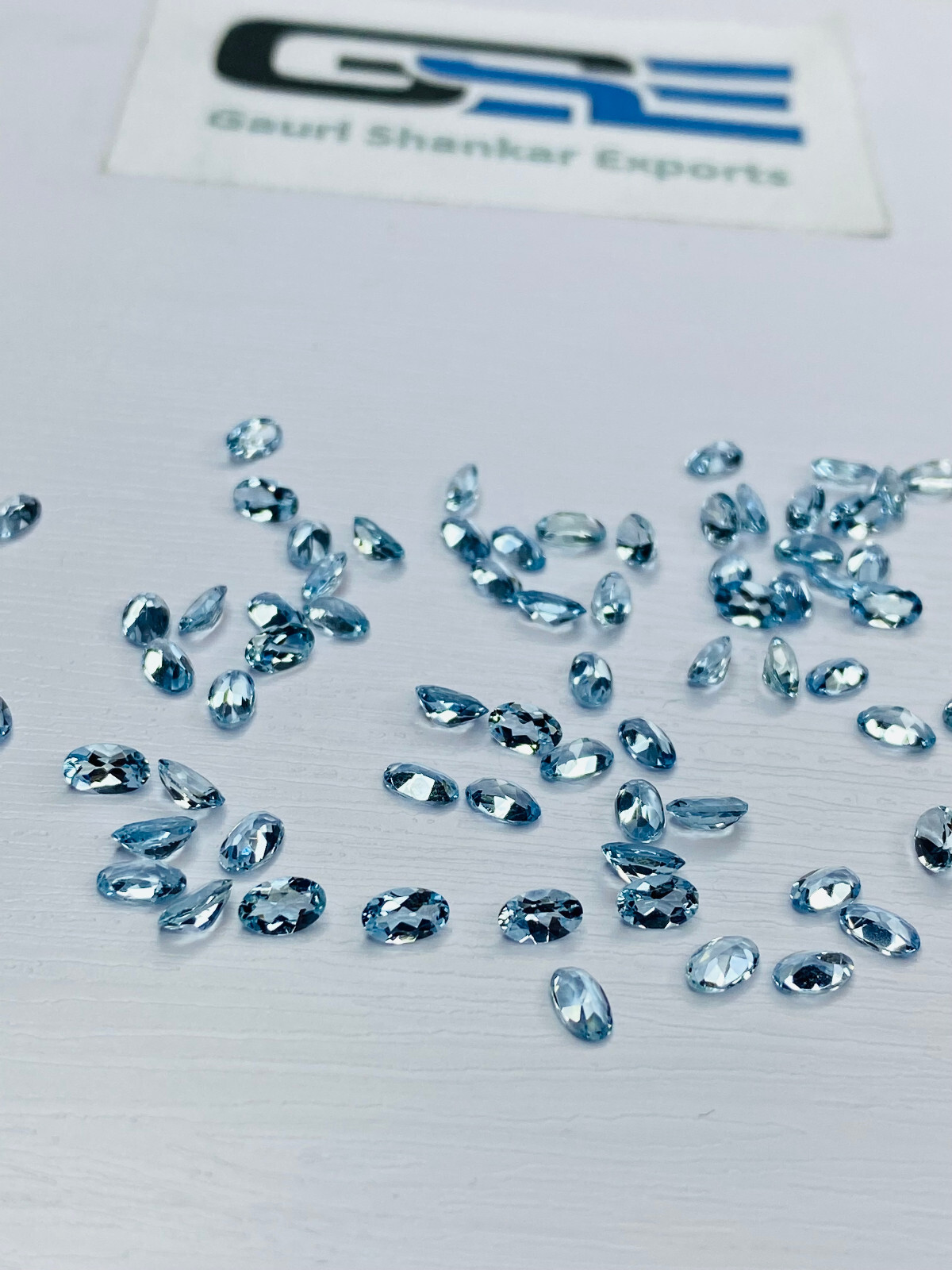 Aquamarine Faceted Oval Cut Loose Gemstone 4×3 mm To 8×6 mm Natural DG