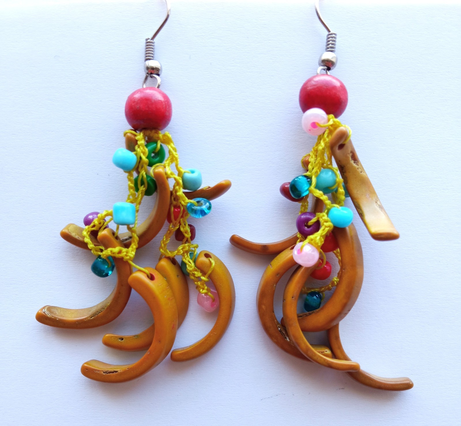 ✨Wholesale 20 Pairs Peruvian Jewelry Amazon Seed Earrings Handmade Boho Style✨