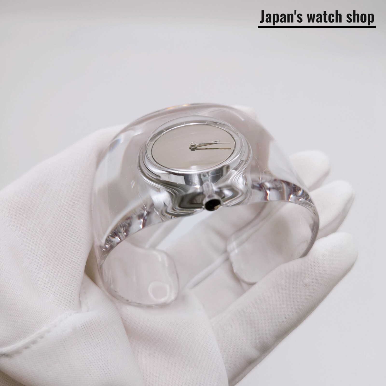 ISSEY MIYAKE O-Bold NYAS001 Transparent Bangle Watch Unisex Watch New in Box
