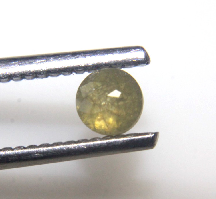 0.50Ct Natural Real Round Yellow Color Tambuli Rose Cut Diamond 4.19-4.21×2.94MM