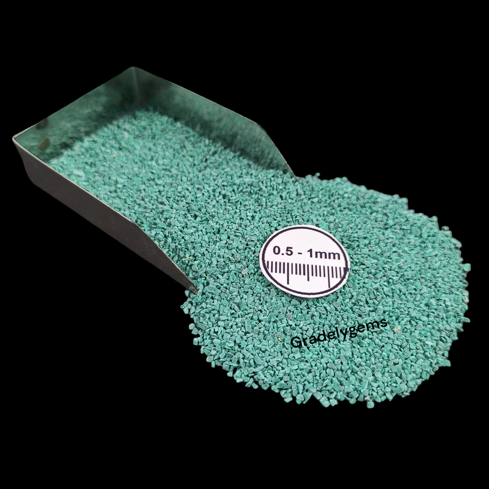 Malachite Turquoise Gemstone Crushed Powder – Rich Green Elegance for Resin Art,