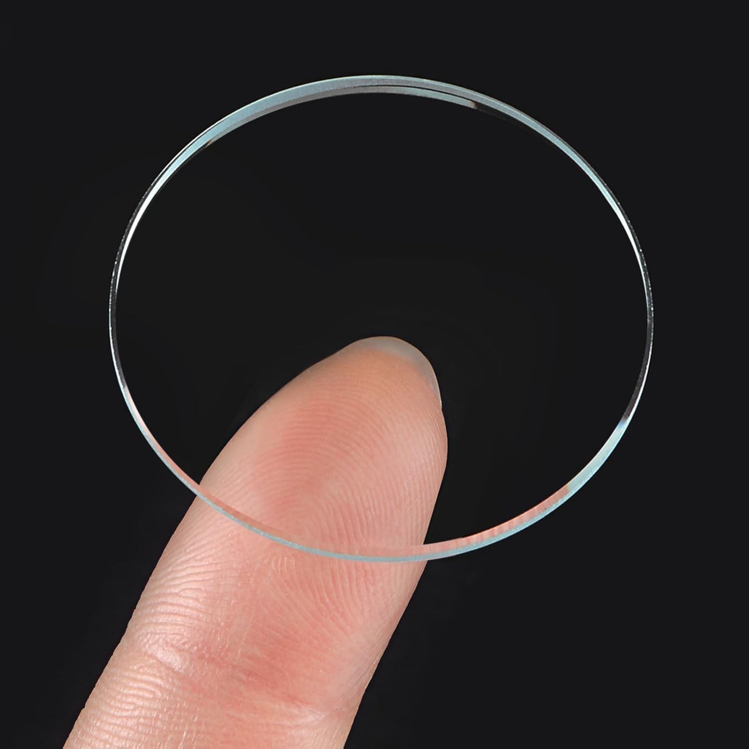 Watch Glass 29.5mm Round Clear Flat 6pc Optical Crystal Replacement Durable Part