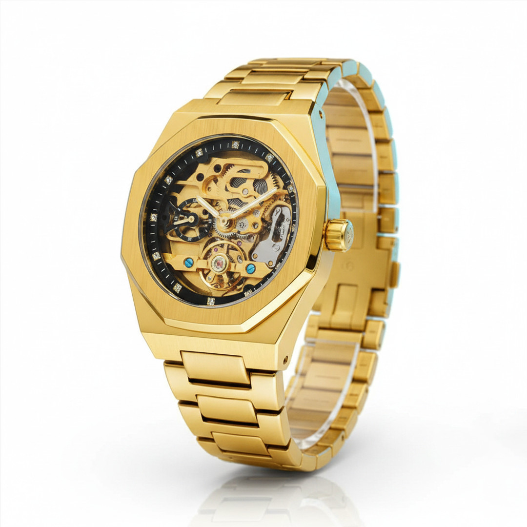 Orologio Automatico per Uomo e Donna con Cassa Trasparente Orologio Meccanico