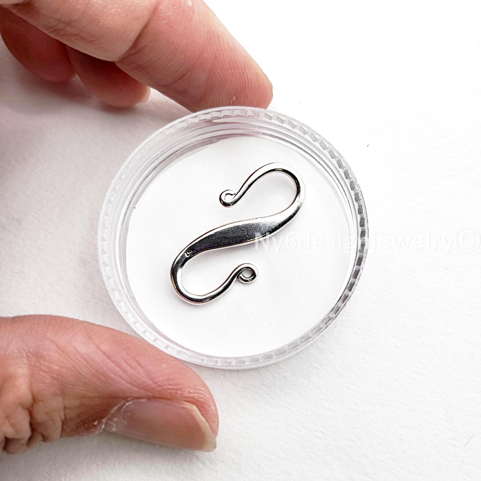Sterling Silver S Hook Clasp Jewelry Finding 14-35mm REAL 925 Free Shipping